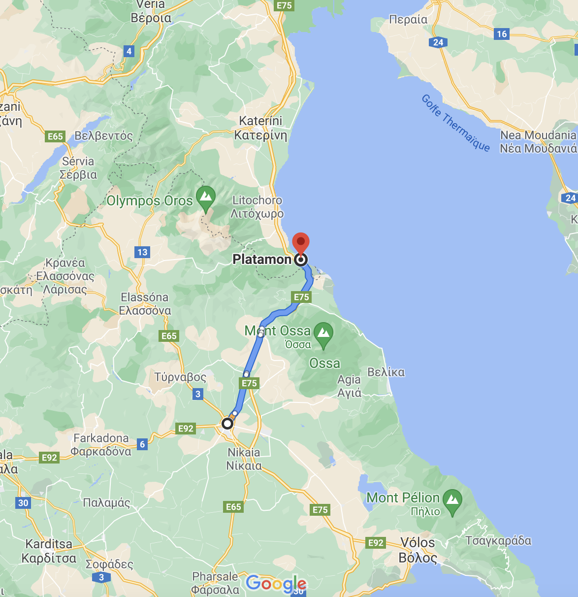 Cycling Across Greece - Larissa - Platamon