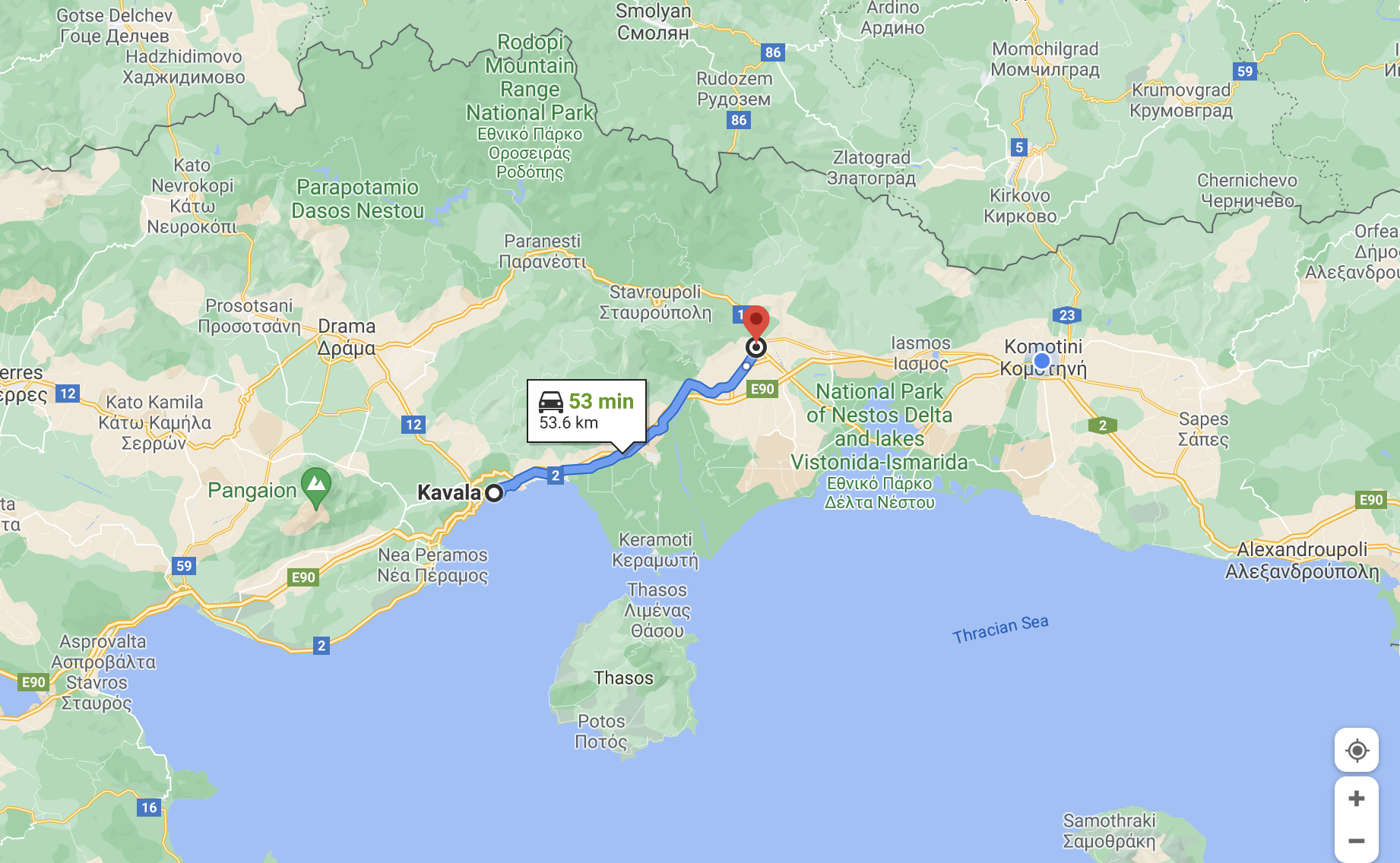 Cycling From Kavala, Greece To Xanthi Greece