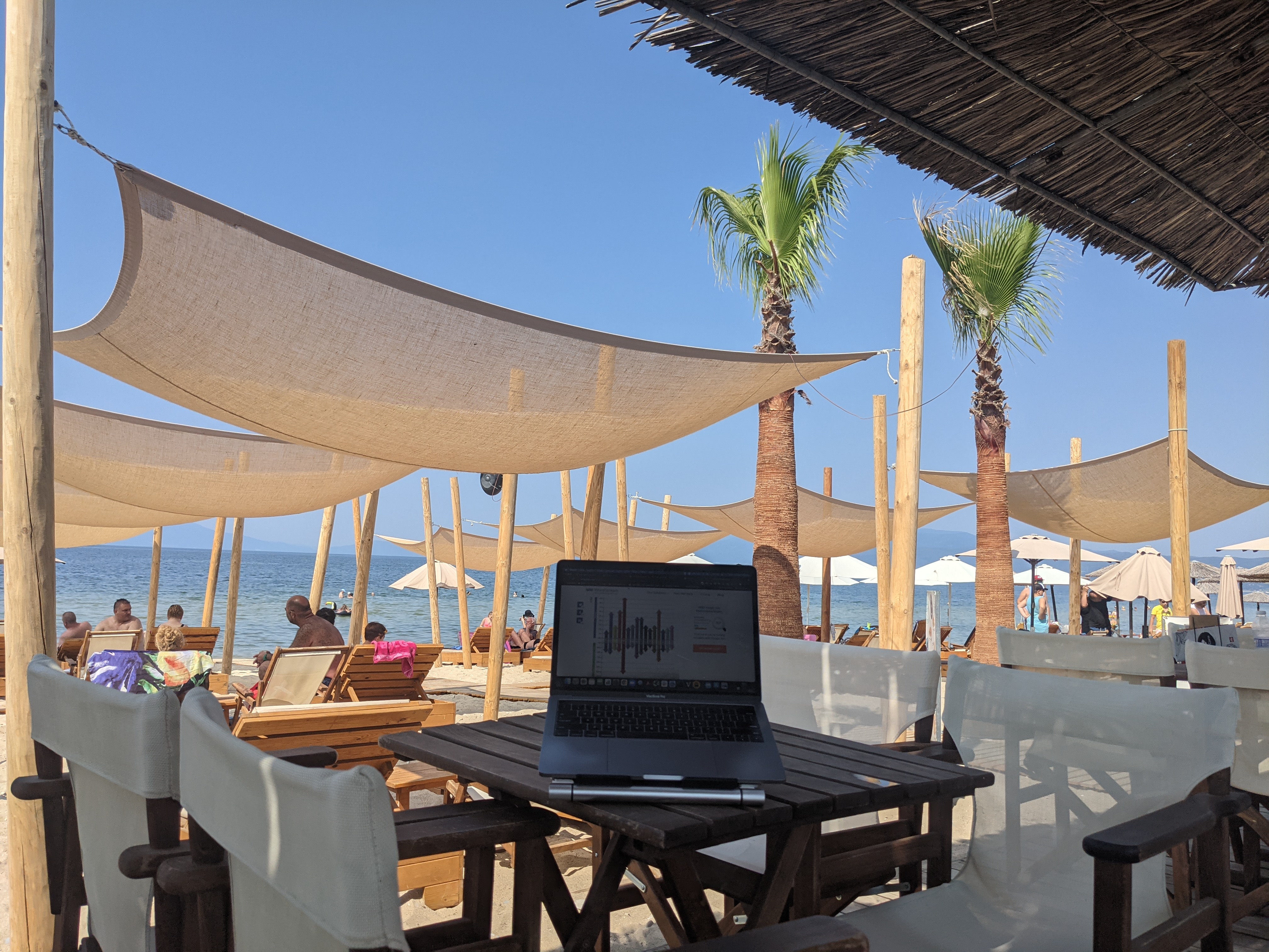 Working As A Digital Nomad in Paralia Ofriniou, Greece
