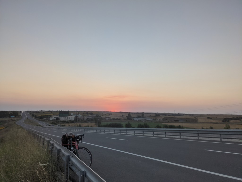 Cycling From Athens To Istanbul - Sunset outside of Kesan, Turkey
