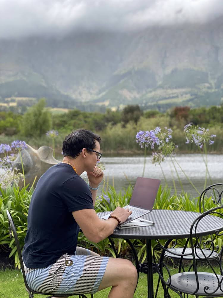 Digital Nomad Working In Franschhoek, South Africa
