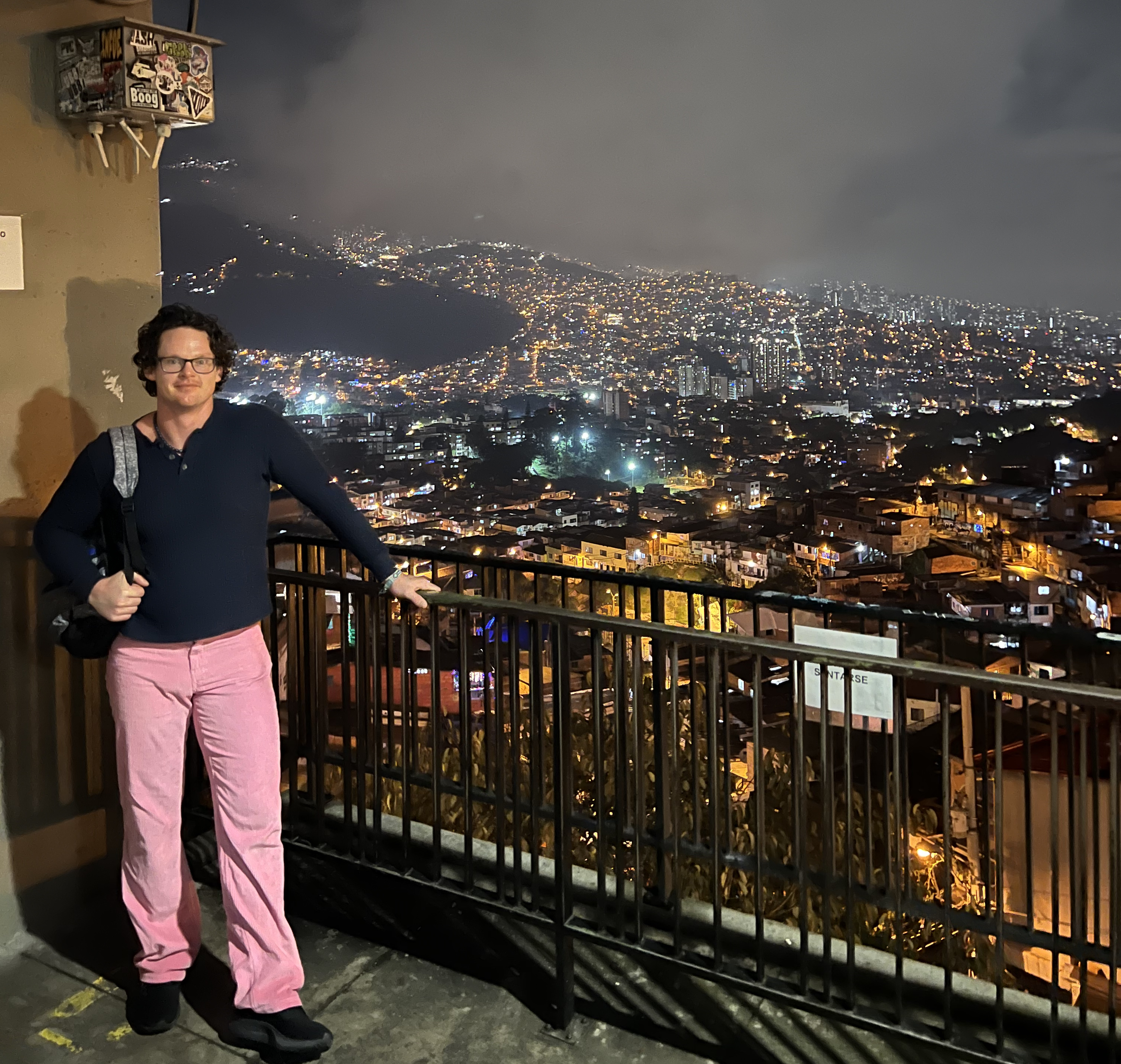 comuna 13 at night - Medellin, Colombia