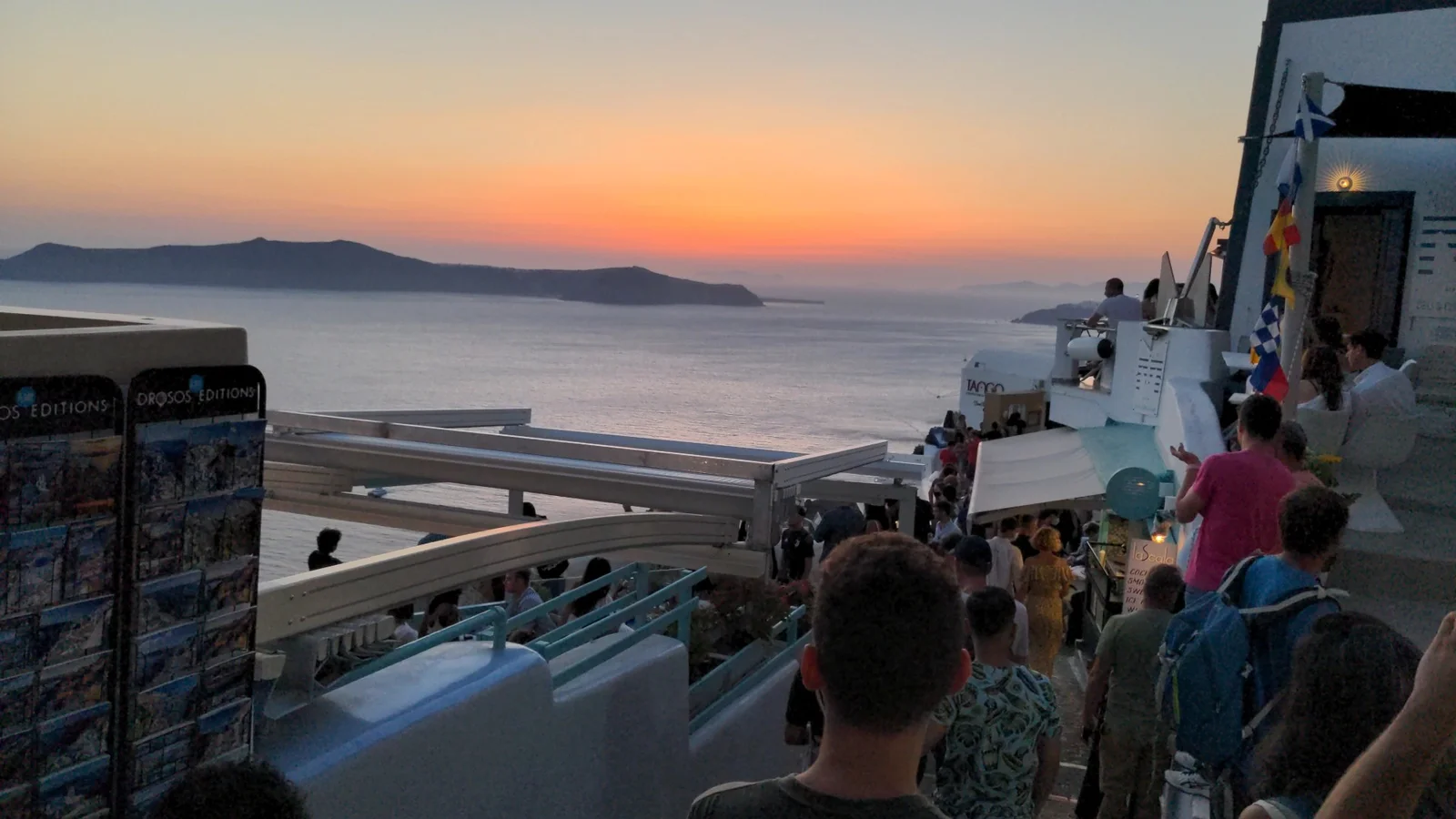 Sunset in Fira, Santorini